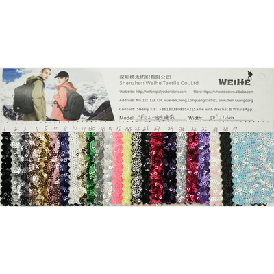 Shining 390 GSM Rose Sequin Fabric for Women'S Fashion Dresses