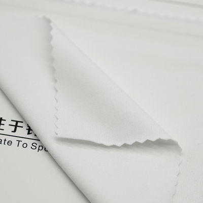 Undershirt Cloth Recycled Polyester Spandex Fabric 0.47mm Woven 160GSM